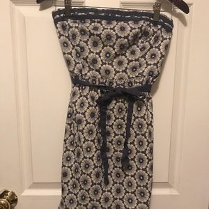 NEW American Eagle Blue eyelet Strapless Dress 4